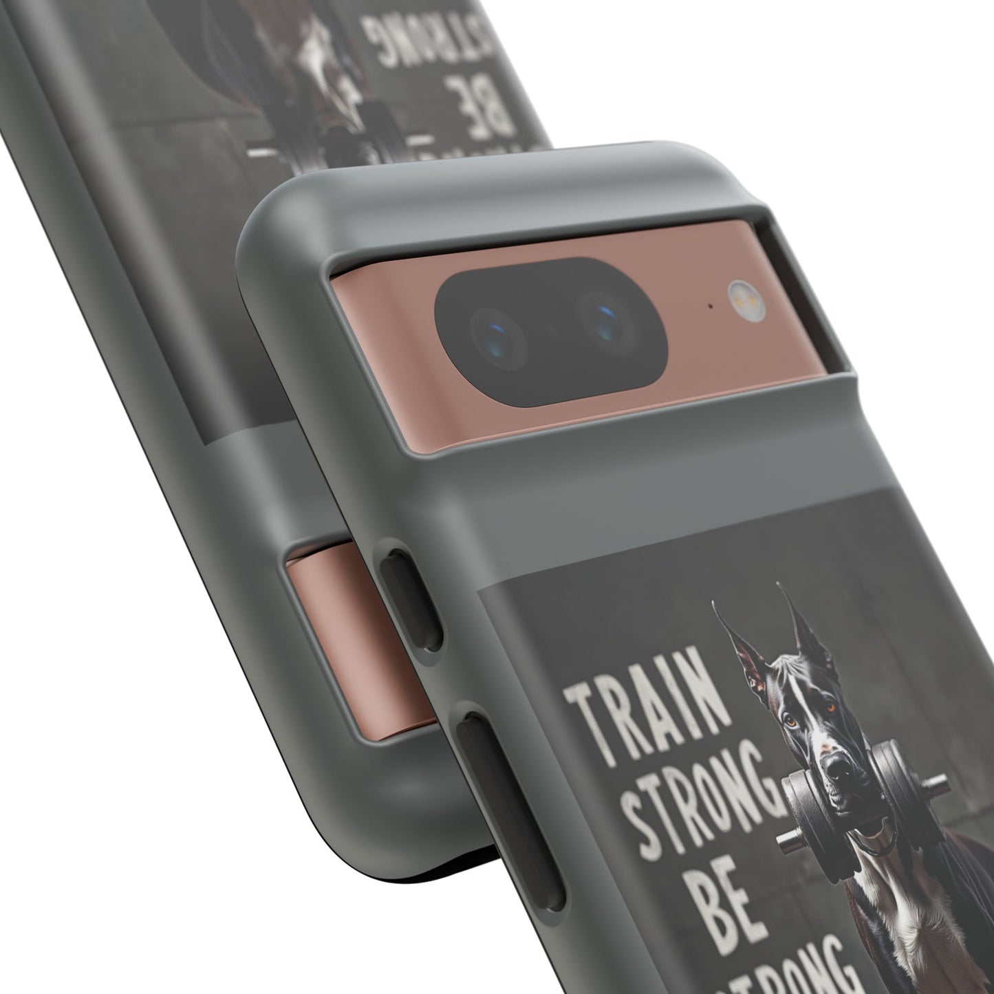 Dog-Themed Phone Case: Motivational Strength Training Pet Lover Accessory, Gift for Dog Owners, Gym Enthusiasts, Fitness Motivation