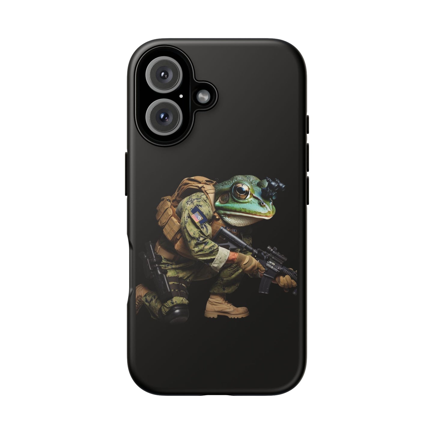 Tough Cases: Military Frog Phone Case, Phone Accessory, Unique Gift for Gamers, Animal Lovers, Stylish Protection