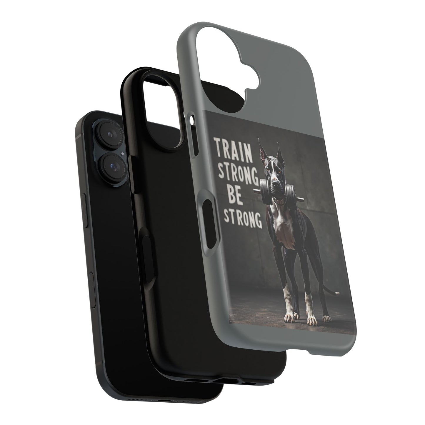 Dog-Themed Phone Case: Motivational Strength Training Pet Lover Accessory, Gift for Dog Owners, Gym Enthusiasts, Fitness Motivation