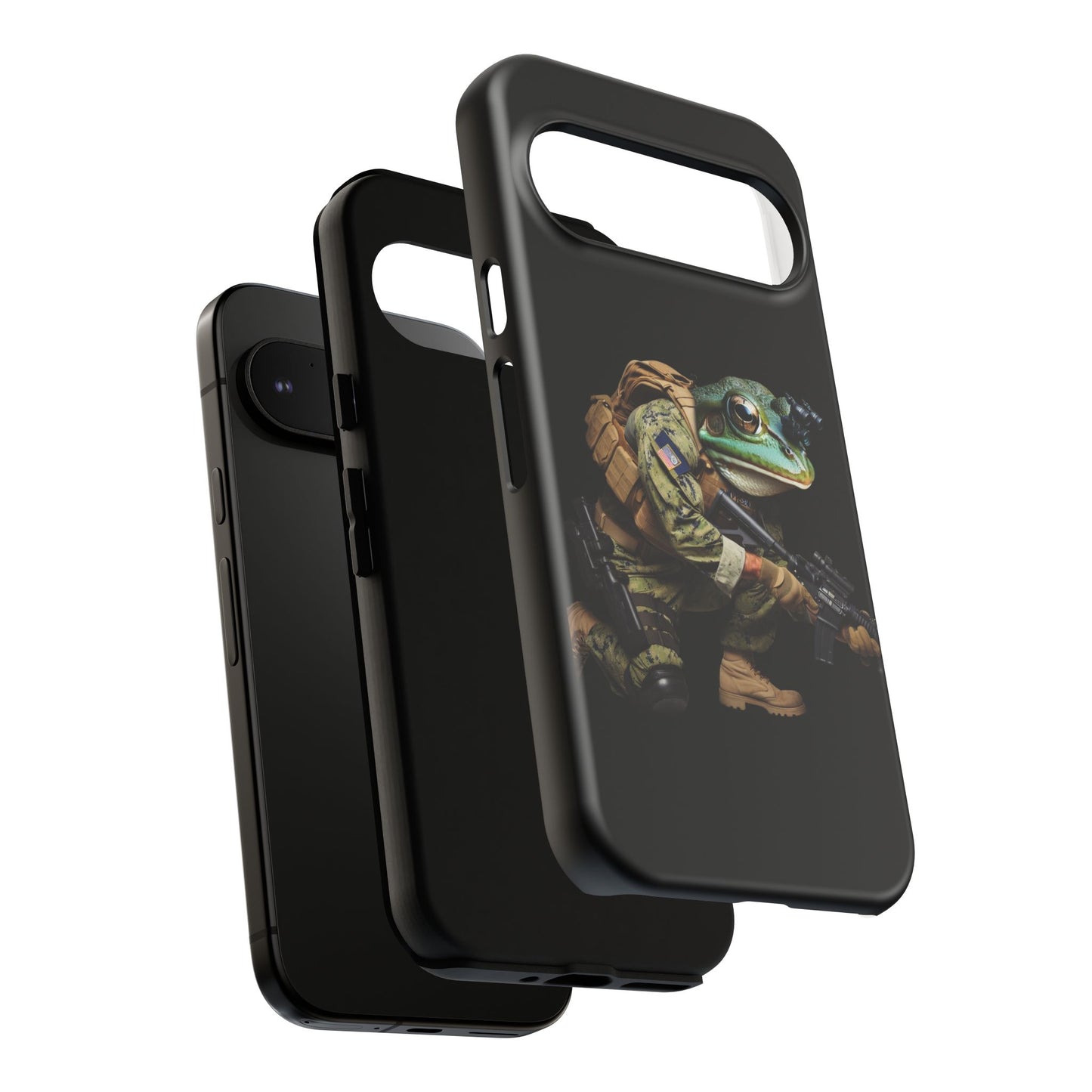 Tough Cases: Military Frog Phone Case, Phone Accessory, Unique Gift for Gamers, Animal Lovers, Stylish Protection