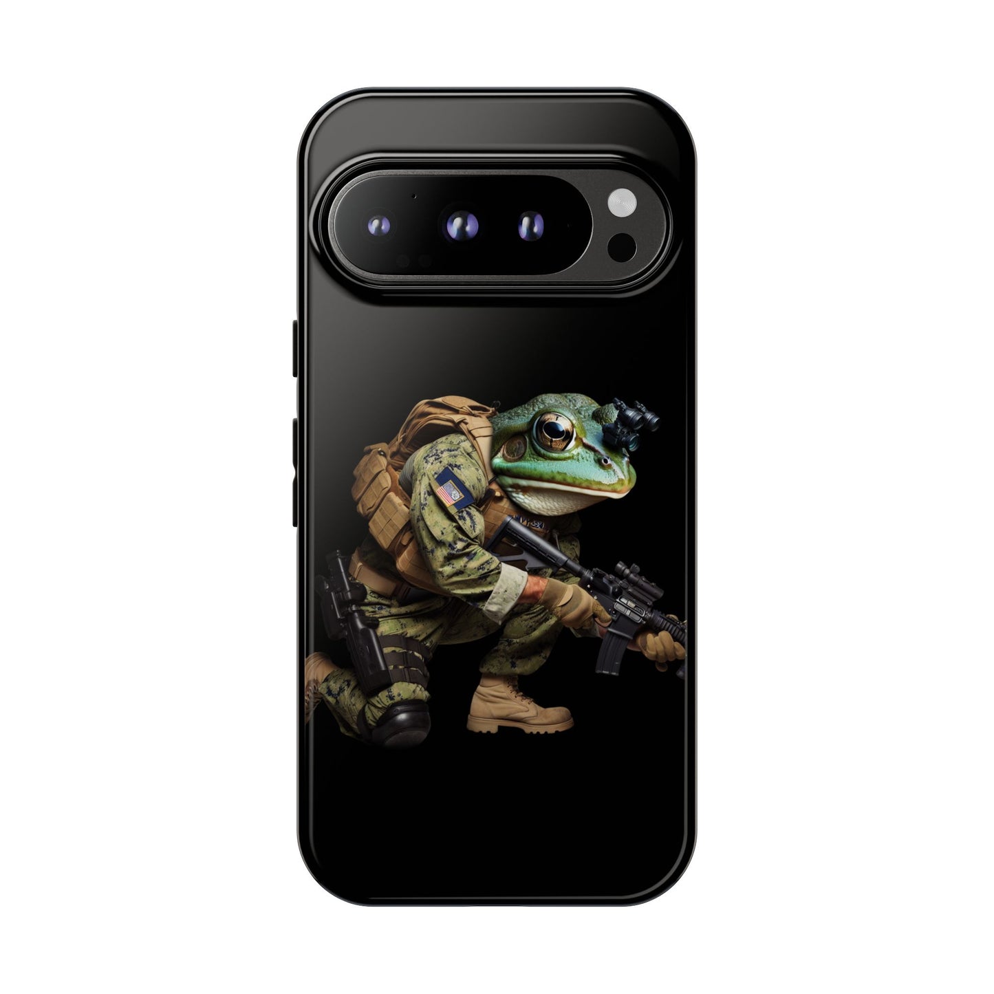 Tough Cases: Military Frog Phone Case, Phone Accessory, Unique Gift for Gamers, Animal Lovers, Stylish Protection