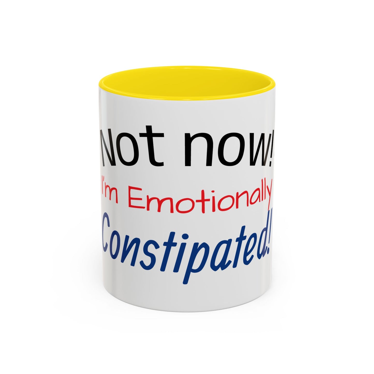 Funny Sloth Coffee Mug - Emotionally Constipated - Gift for Coffee Lovers, Office Humor, Birthday, Self-Care, Tea Lovers