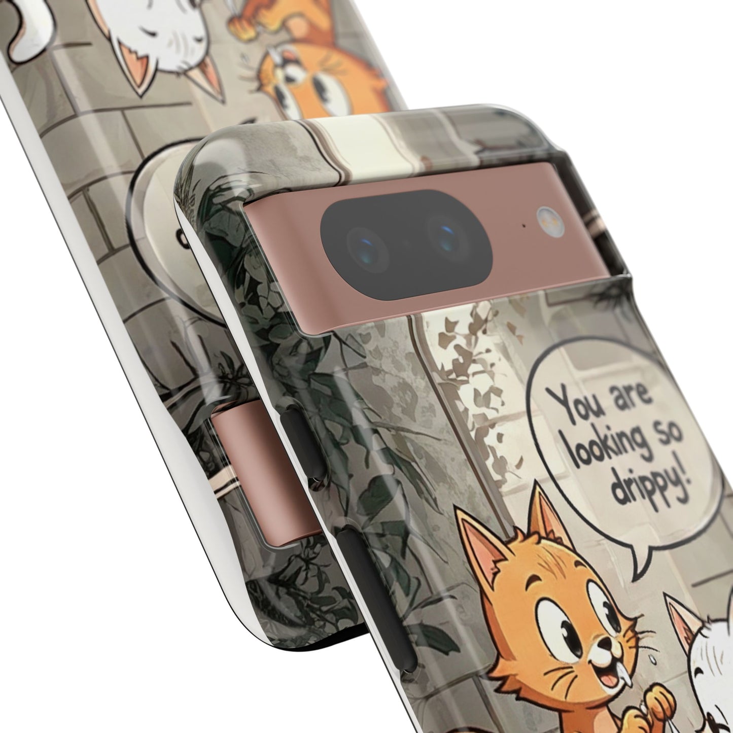 Cute Cat Phone Case - You Are Looking So Drippy, Pet Lover Gift, Animal Lover, Fun Phone Accessory, Whimsical Design