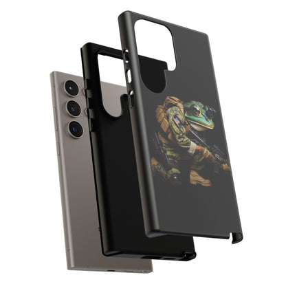 Tough Cases: Military Frog Phone Case, Phone Accessory, Unique Gift for Gamers, Animal Lovers, Stylish Protection