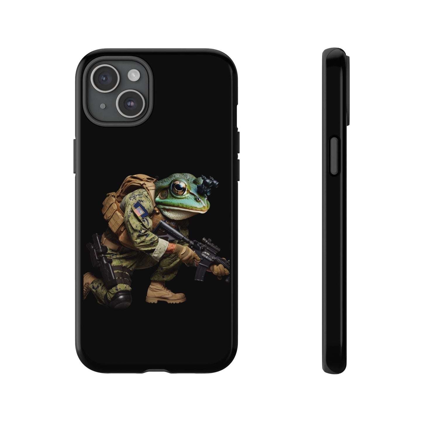 Tough Cases: Military Frog Phone Case, Phone Accessory, Unique Gift for Gamers, Animal Lovers, Stylish Protection