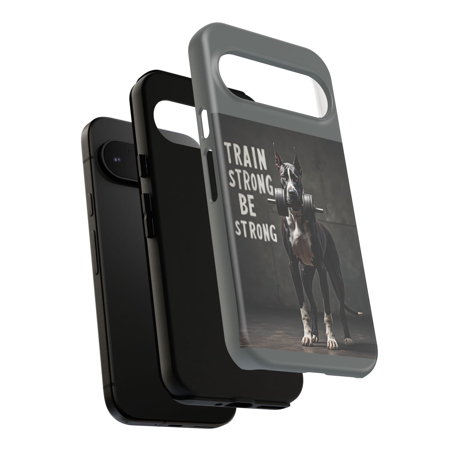 Dog-Themed Phone Case: Motivational Strength Training Pet Lover Accessory, Gift for Dog Owners, Gym Enthusiasts, Fitness Motivation