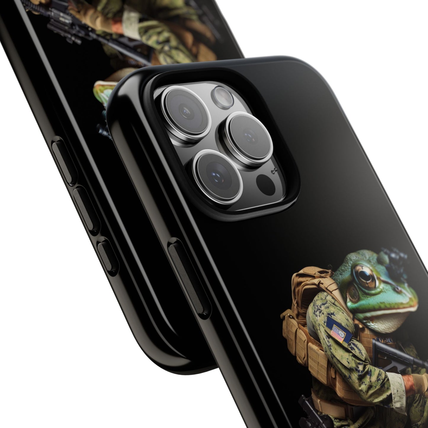 Tough Cases: Military Frog Phone Case, Phone Accessory, Unique Gift for Gamers, Animal Lovers, Stylish Protection
