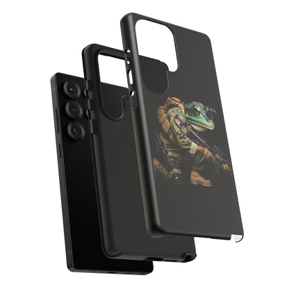 Tough Cases: Military Frog Phone Case, Phone Accessory, Unique Gift for Gamers, Animal Lovers, Stylish Protection