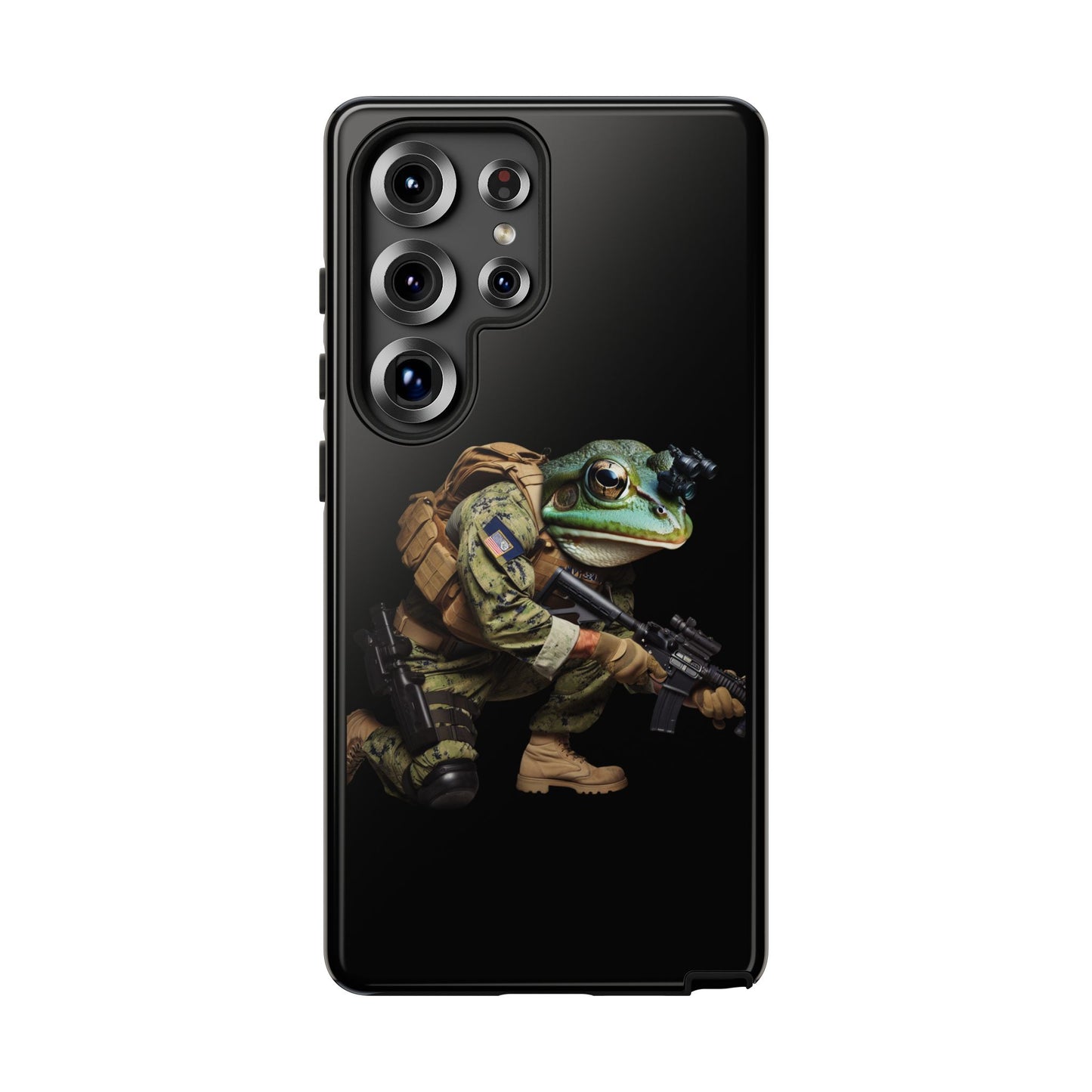 Tough Cases: Military Frog Phone Case, Phone Accessory, Unique Gift for Gamers, Animal Lovers, Stylish Protection
