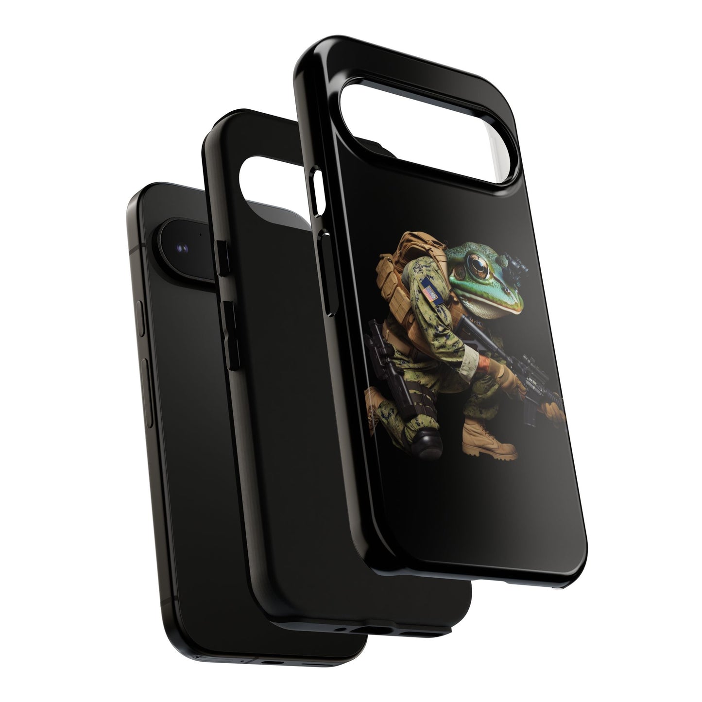 Tough Cases: Military Frog Phone Case, Phone Accessory, Unique Gift for Gamers, Animal Lovers, Stylish Protection