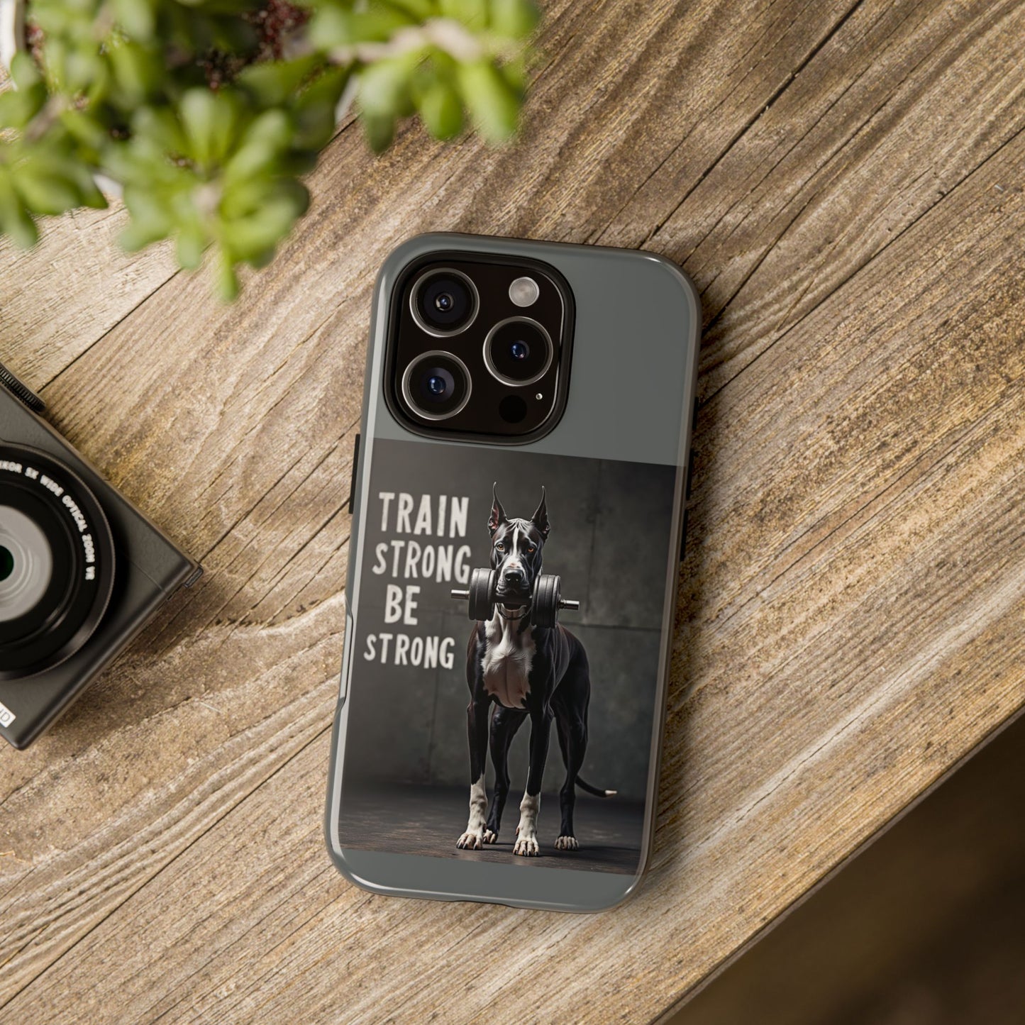 Dog-Themed Phone Case: Motivational Strength Training Pet Lover Accessory, Gift for Dog Owners, Gym Enthusiasts, Fitness Motivation