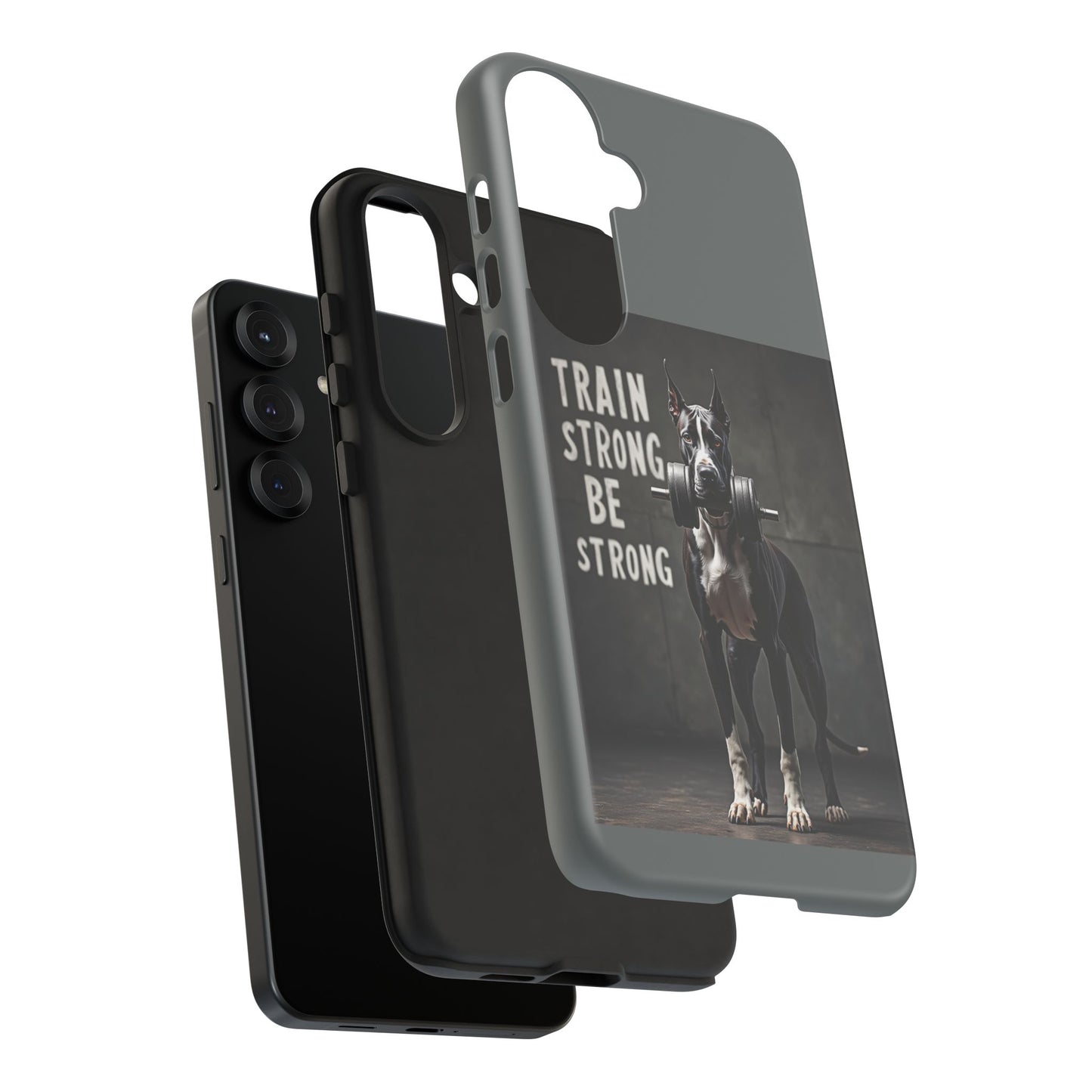 Dog-Themed Phone Case: Motivational Strength Training Pet Lover Accessory, Gift for Dog Owners, Gym Enthusiasts, Fitness Motivation