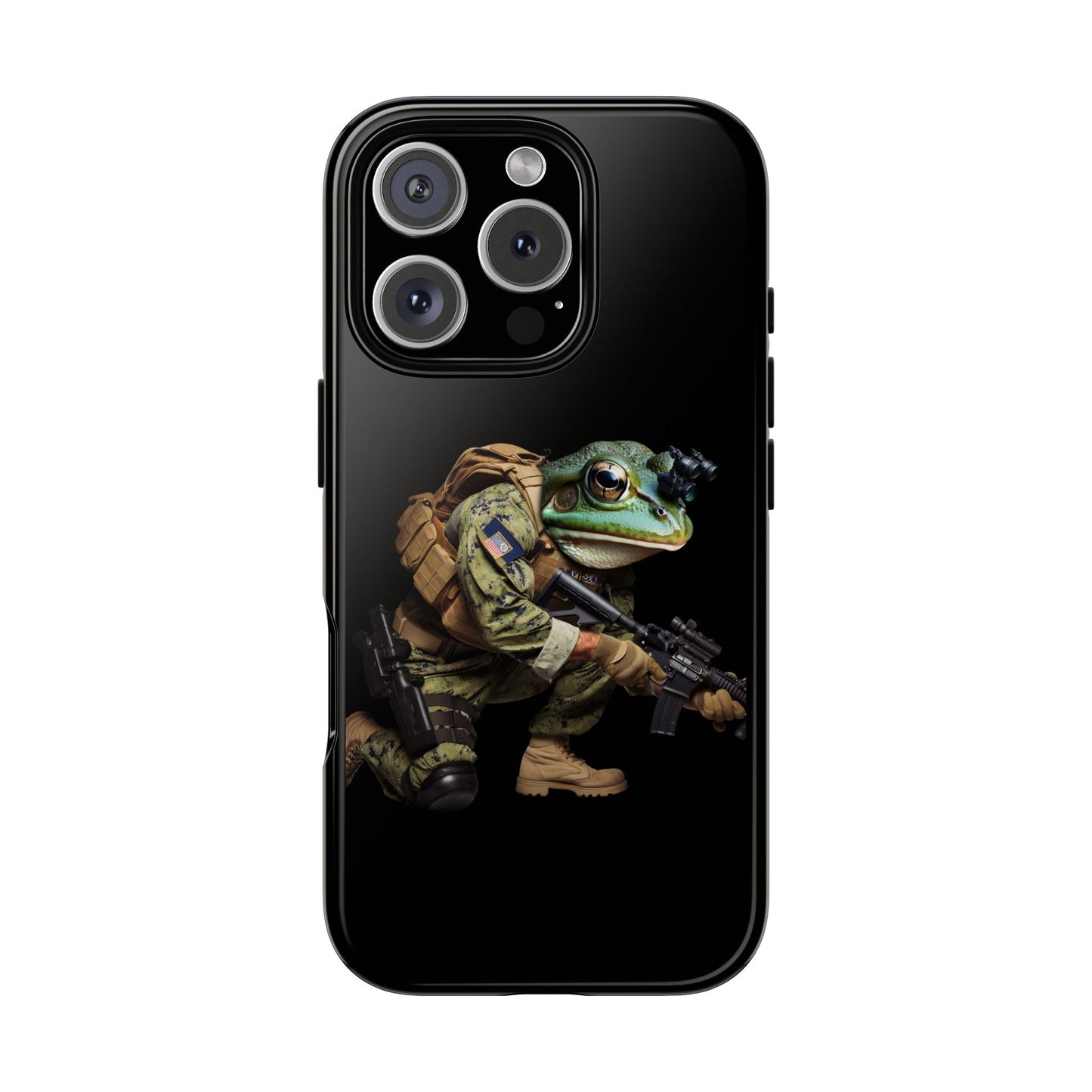 Tough Cases: Military Frog Phone Case, Phone Accessory, Unique Gift for Gamers, Animal Lovers, Stylish Protection