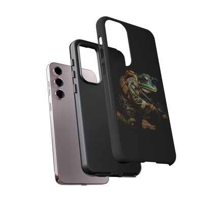 Tough Cases: Military Frog Phone Case, Phone Accessory, Unique Gift for Gamers, Animal Lovers, Stylish Protection