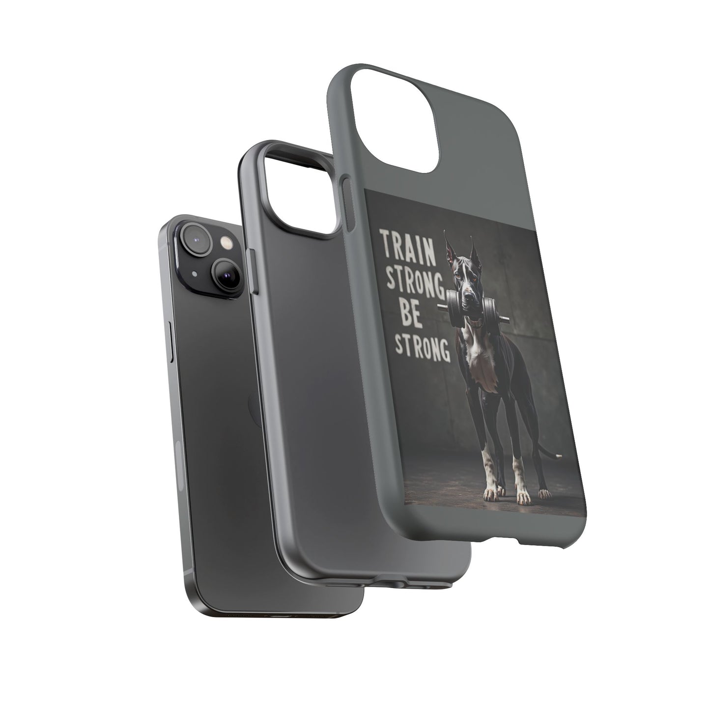 Dog-Themed Phone Case: Motivational Strength Training Pet Lover Accessory, Gift for Dog Owners, Gym Enthusiasts, Fitness Motivation