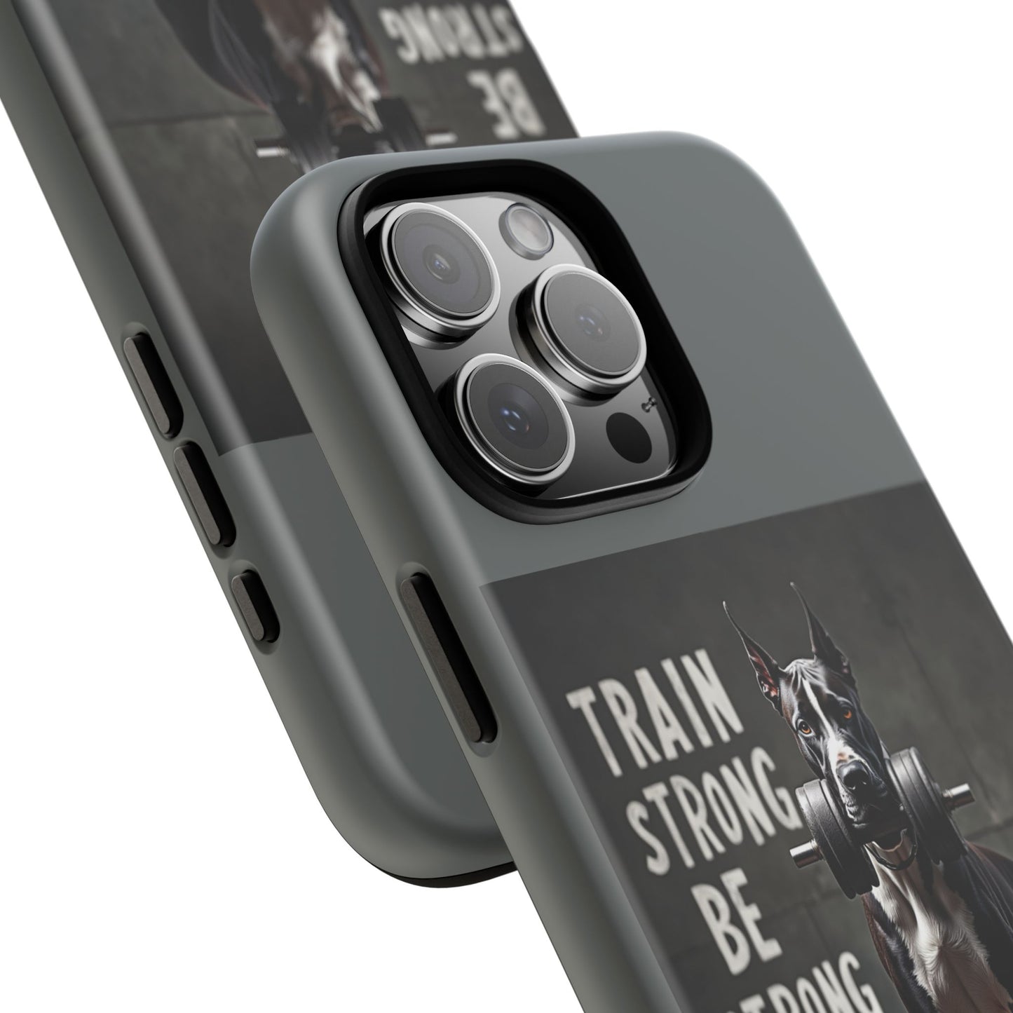 Dog-Themed Phone Case: Motivational Strength Training Pet Lover Accessory, Gift for Dog Owners, Gym Enthusiasts, Fitness Motivation