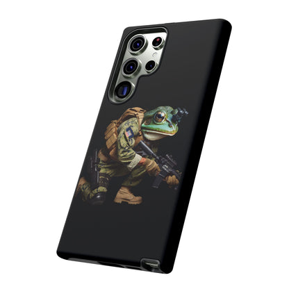 Tough Cases: Military Frog Phone Case, Phone Accessory, Unique Gift for Gamers, Animal Lovers, Stylish Protection