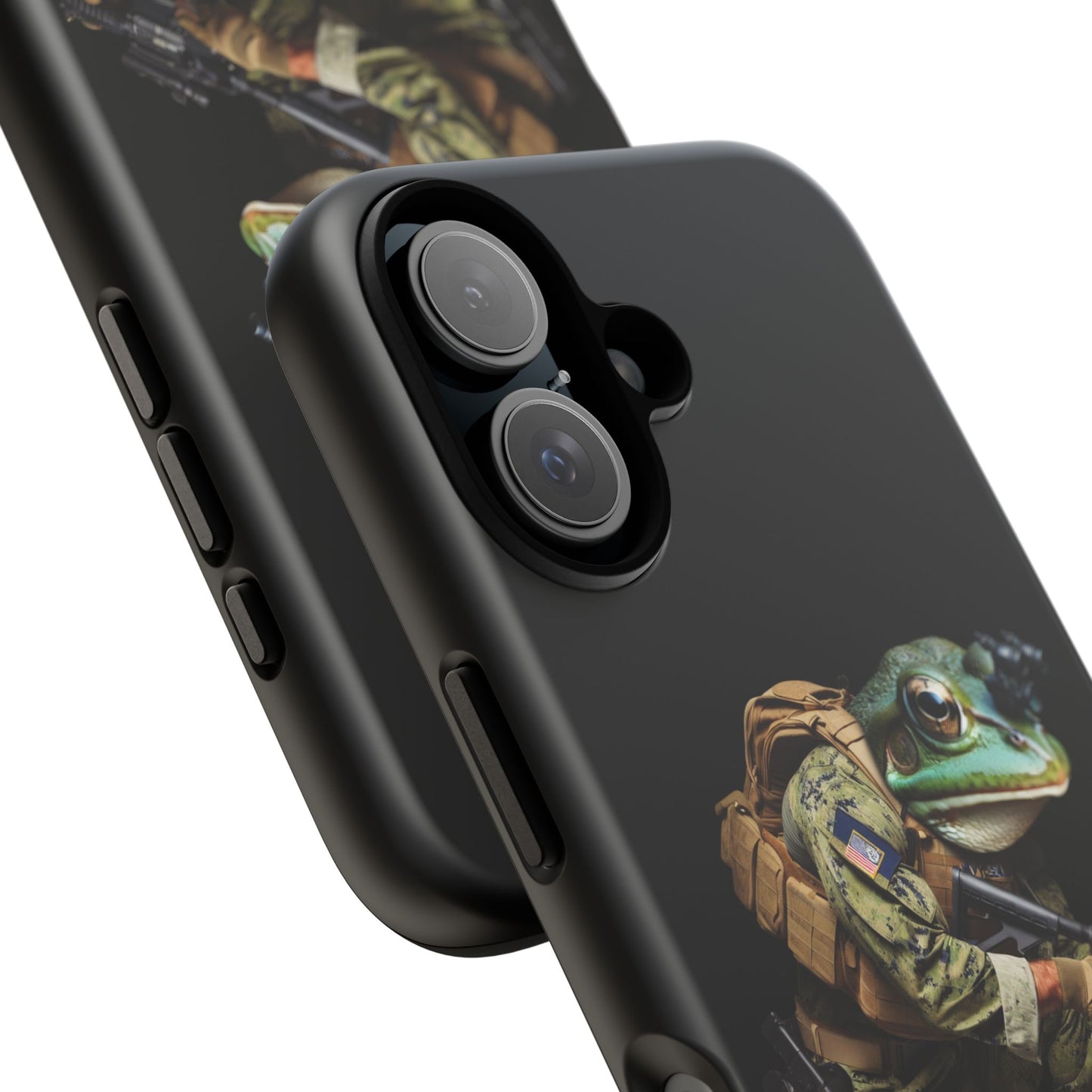 Tough Cases: Military Frog Phone Case, Phone Accessory, Unique Gift for Gamers, Animal Lovers, Stylish Protection