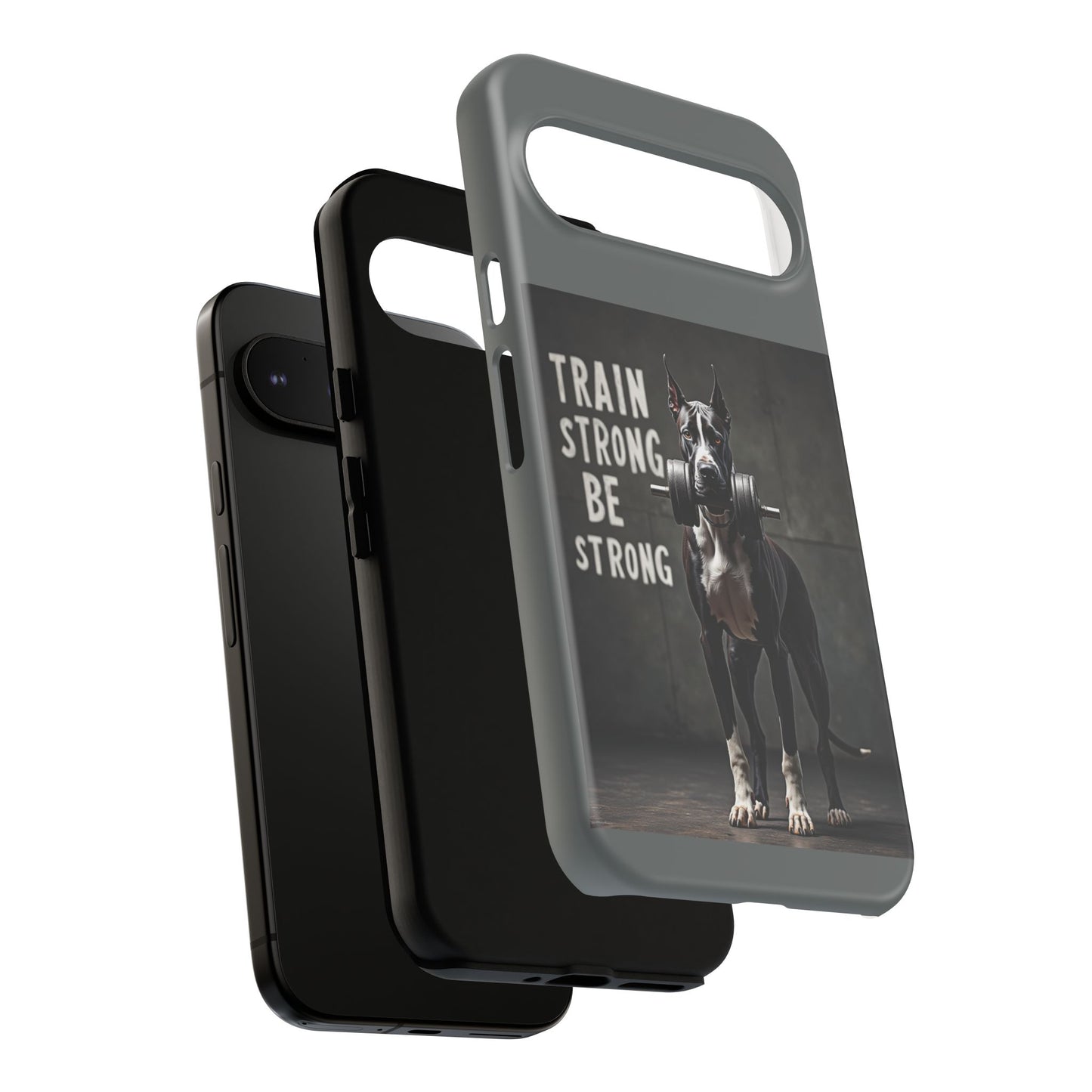 Dog-Themed Phone Case: Motivational Strength Training Pet Lover Accessory, Gift for Dog Owners, Gym Enthusiasts, Fitness Motivation