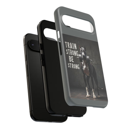 Dog-Themed Phone Case: Motivational Strength Training Pet Lover Accessory, Gift for Dog Owners, Gym Enthusiasts, Fitness Motivation
