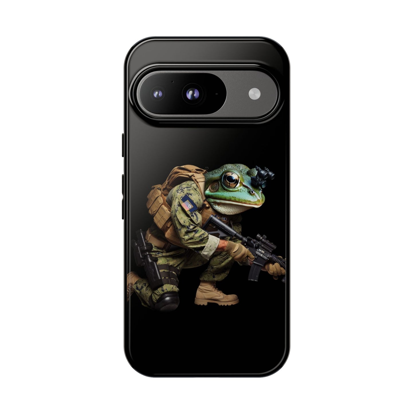 Tough Cases: Military Frog Phone Case, Phone Accessory, Unique Gift for Gamers, Animal Lovers, Stylish Protection