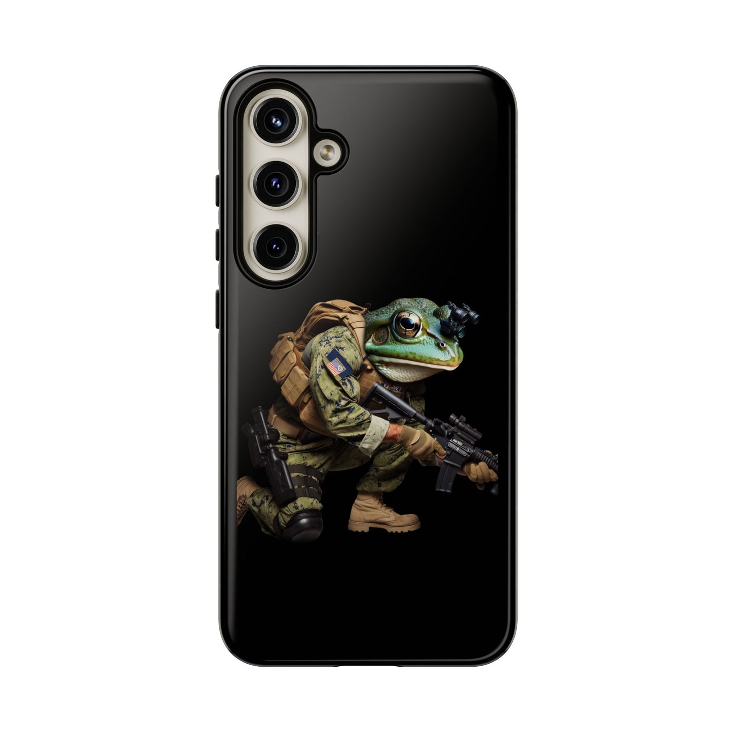 Tough Cases: Military Frog Phone Case, Phone Accessory, Unique Gift for Gamers, Animal Lovers, Stylish Protection