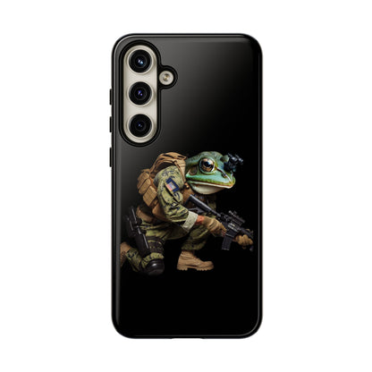 Tough Cases: Military Frog Phone Case, Phone Accessory, Unique Gift for Gamers, Animal Lovers, Stylish Protection