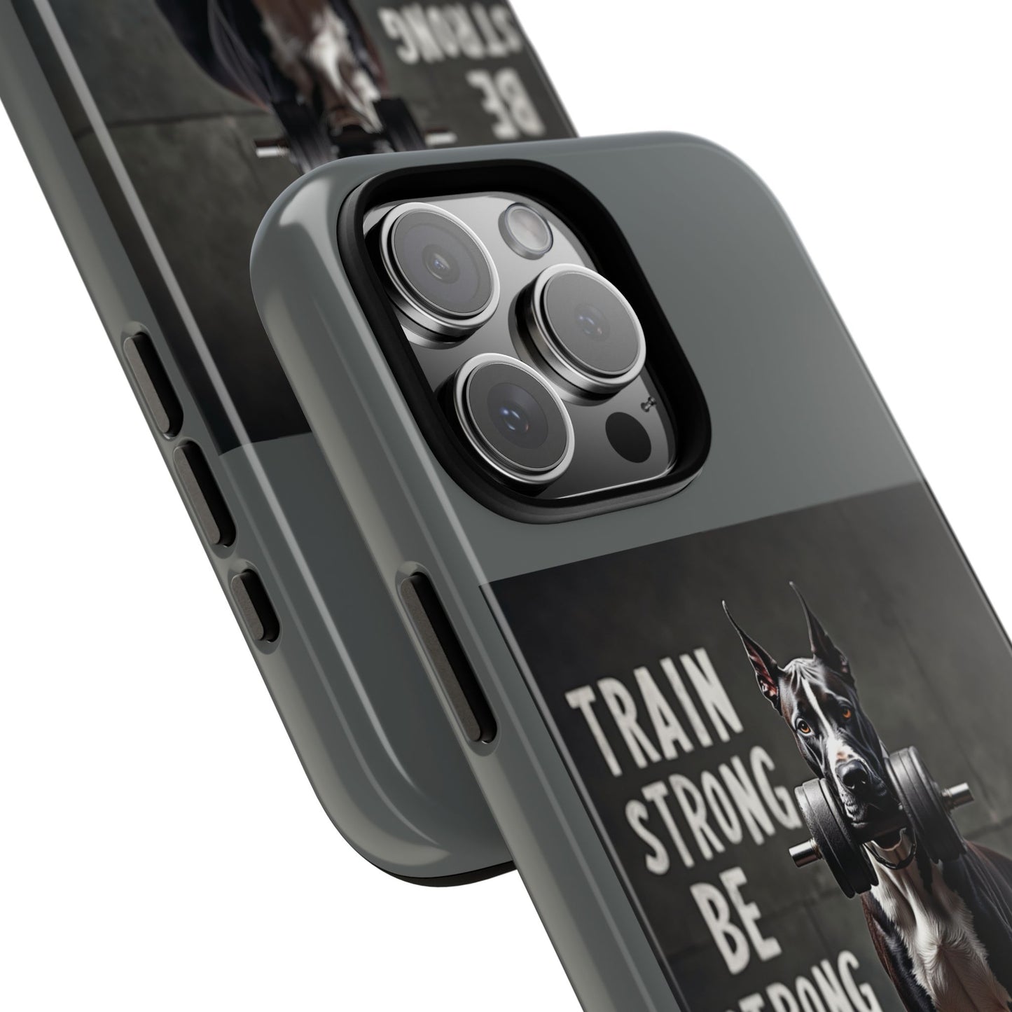Dog-Themed Phone Case: Motivational Strength Training Pet Lover Accessory, Gift for Dog Owners, Gym Enthusiasts, Fitness Motivation