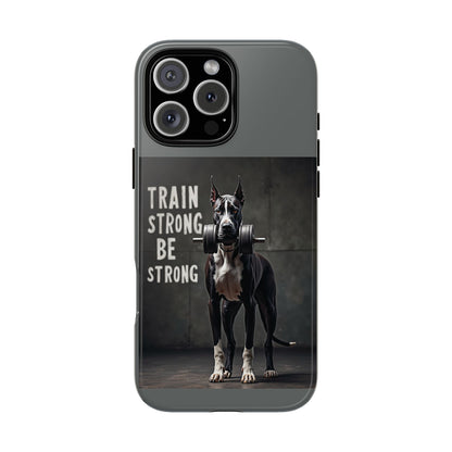 Dog-Themed Phone Case: Motivational Strength Training Pet Lover Accessory, Gift for Dog Owners, Gym Enthusiasts, Fitness Motivation