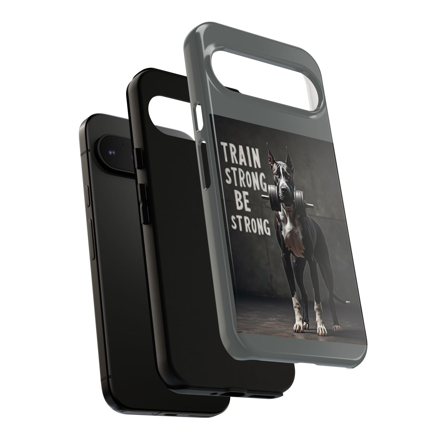 Dog-Themed Phone Case: Motivational Strength Training Pet Lover Accessory, Gift for Dog Owners, Gym Enthusiasts, Fitness Motivation