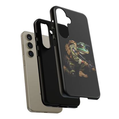 Tough Cases: Military Frog Phone Case, Phone Accessory, Unique Gift for Gamers, Animal Lovers, Stylish Protection