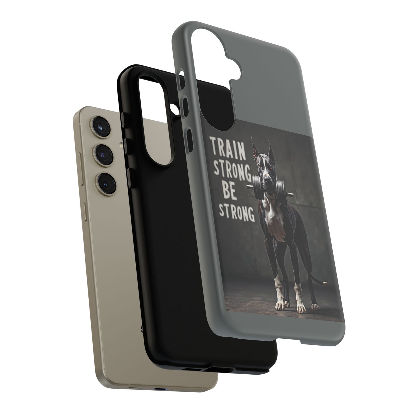 Dog-Themed Phone Case: Motivational Strength Training Pet Lover Accessory, Gift for Dog Owners, Gym Enthusiasts, Fitness Motivation