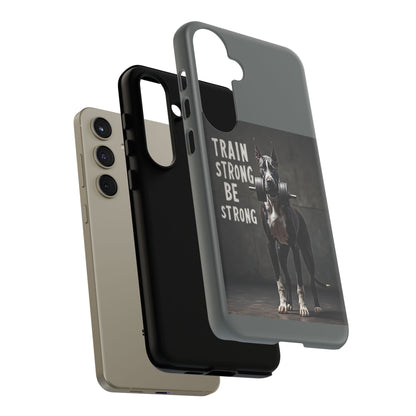 Dog-Themed Phone Case: Motivational Strength Training Pet Lover Accessory, Gift for Dog Owners, Gym Enthusiasts, Fitness Motivation