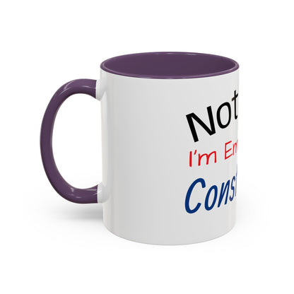 Funny Sloth Coffee Mug - Emotionally Constipated - Gift for Coffee Lovers, Office Humor, Birthday, Self-Care, Tea Lovers