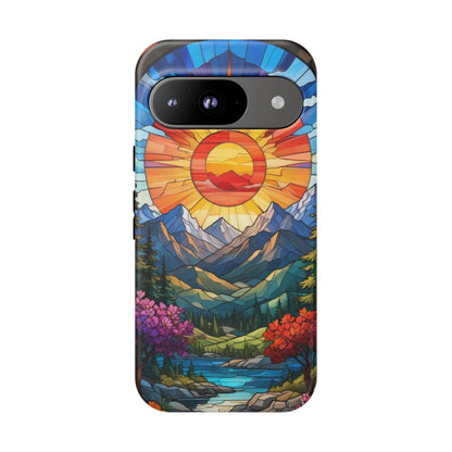 Colorful Mountain Phone Case - Tough Cases, Nature Aesthetic, Gift for Outdoor Lovers, Unique Phone Accessories, Vibrant Art Phone Cover