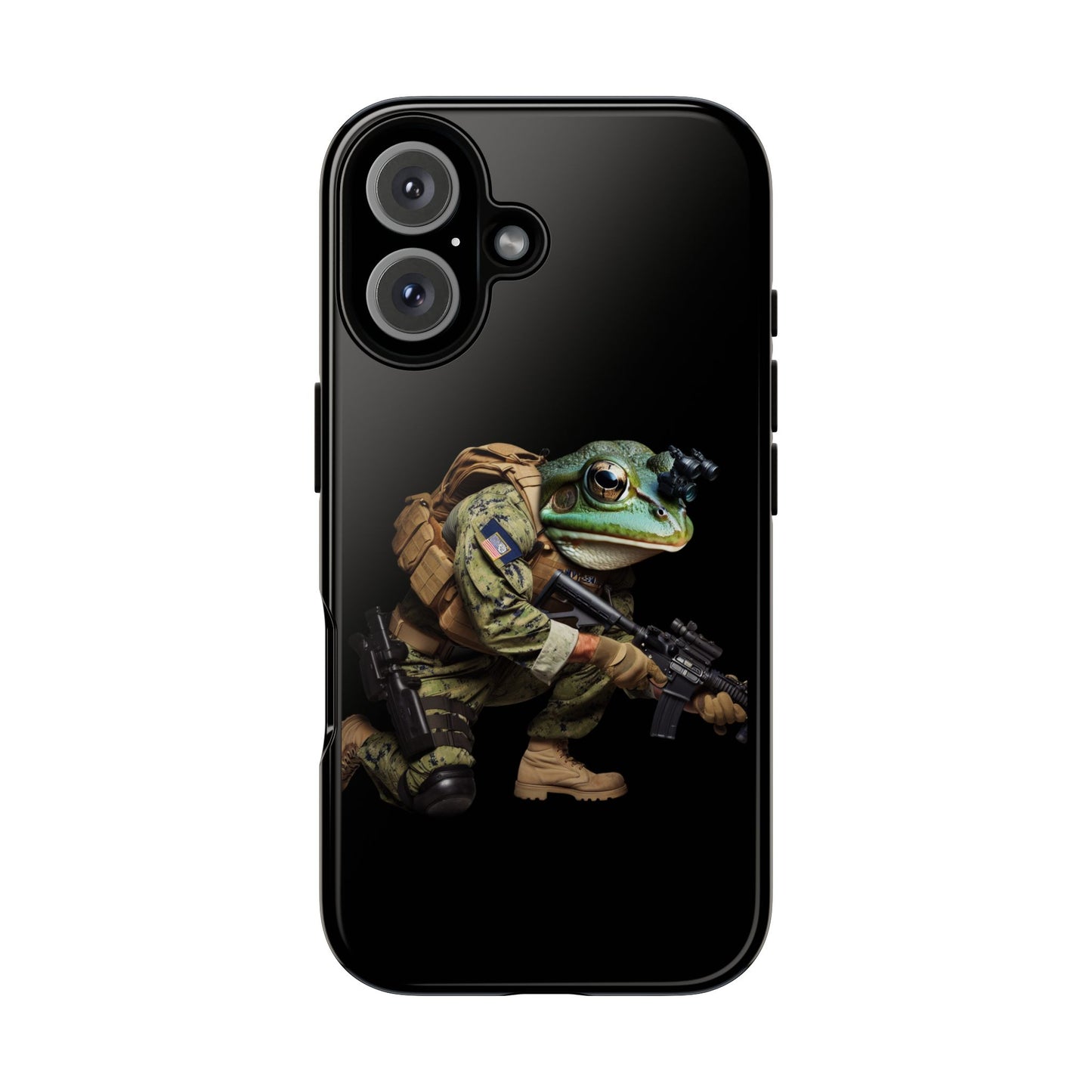 Tough Cases: Military Frog Phone Case, Phone Accessory, Unique Gift for Gamers, Animal Lovers, Stylish Protection
