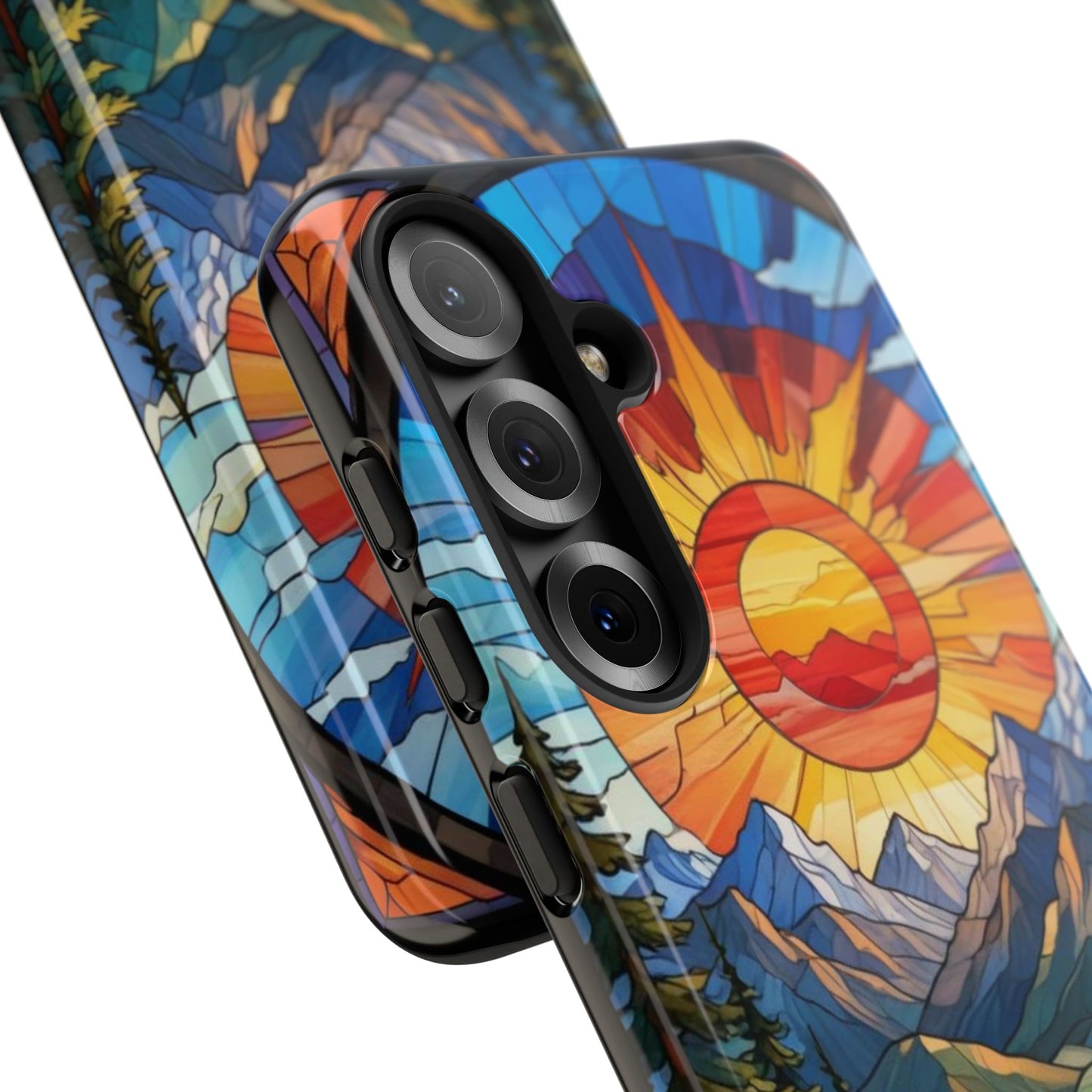Colorful Mountain Phone Case - Tough Cases, Nature Aesthetic, Gift for Outdoor Lovers, Unique Phone Accessories, Vibrant Art Phone Cover