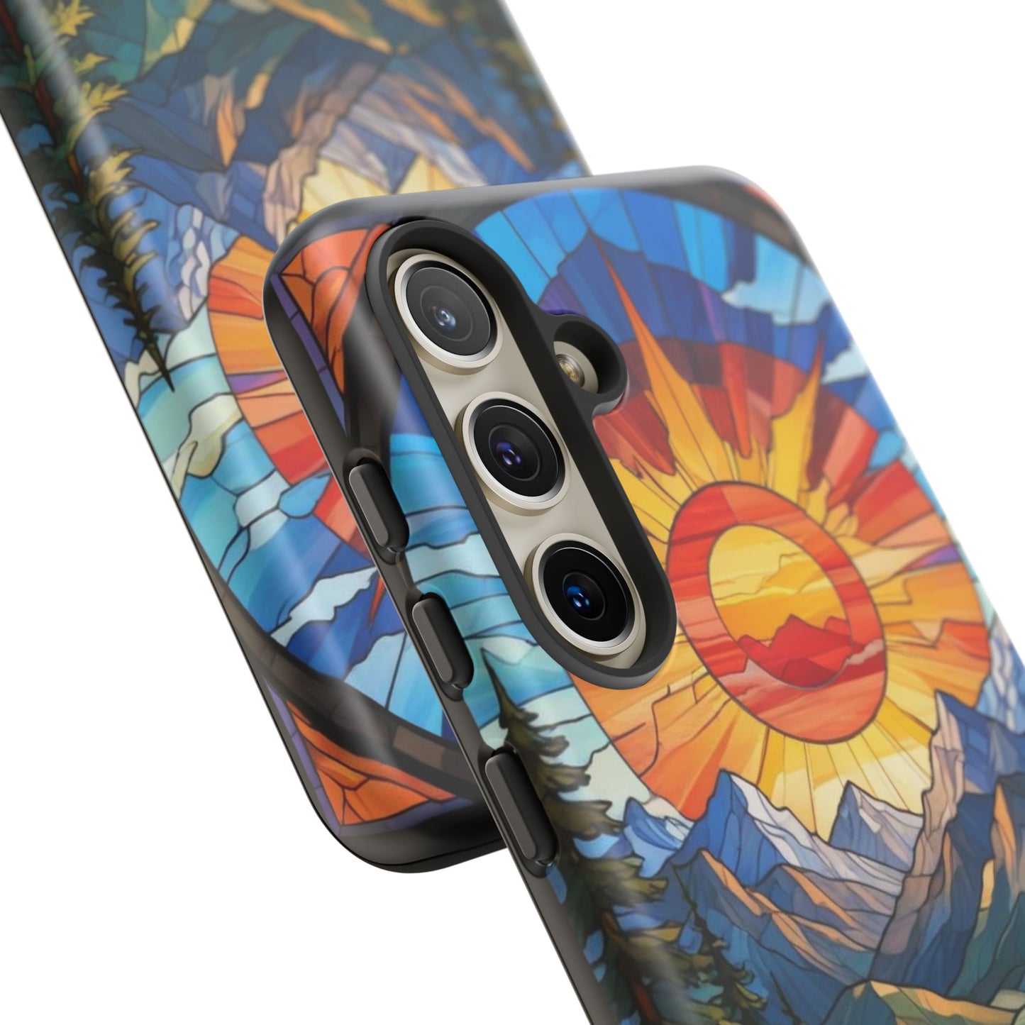 Colorful Mountain Phone Case - Tough Cases, Nature Aesthetic, Gift for Outdoor Lovers, Unique Phone Accessories, Vibrant Art Phone Cover