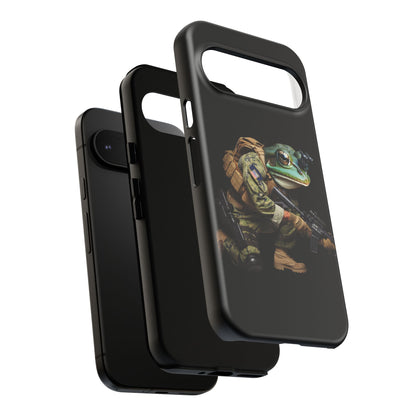 Tough Cases: Military Frog Phone Case, Phone Accessory, Unique Gift for Gamers, Animal Lovers, Stylish Protection