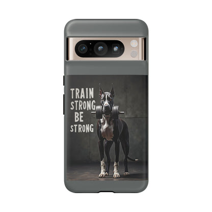Dog-Themed Phone Case: Motivational Strength Training Pet Lover Accessory, Gift for Dog Owners, Gym Enthusiasts, Fitness Motivation