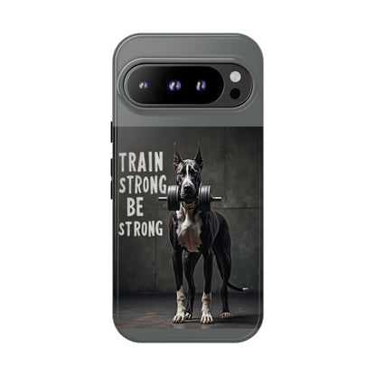 Dog-Themed Phone Case: Motivational Strength Training Pet Lover Accessory, Gift for Dog Owners, Gym Enthusiasts, Fitness Motivation