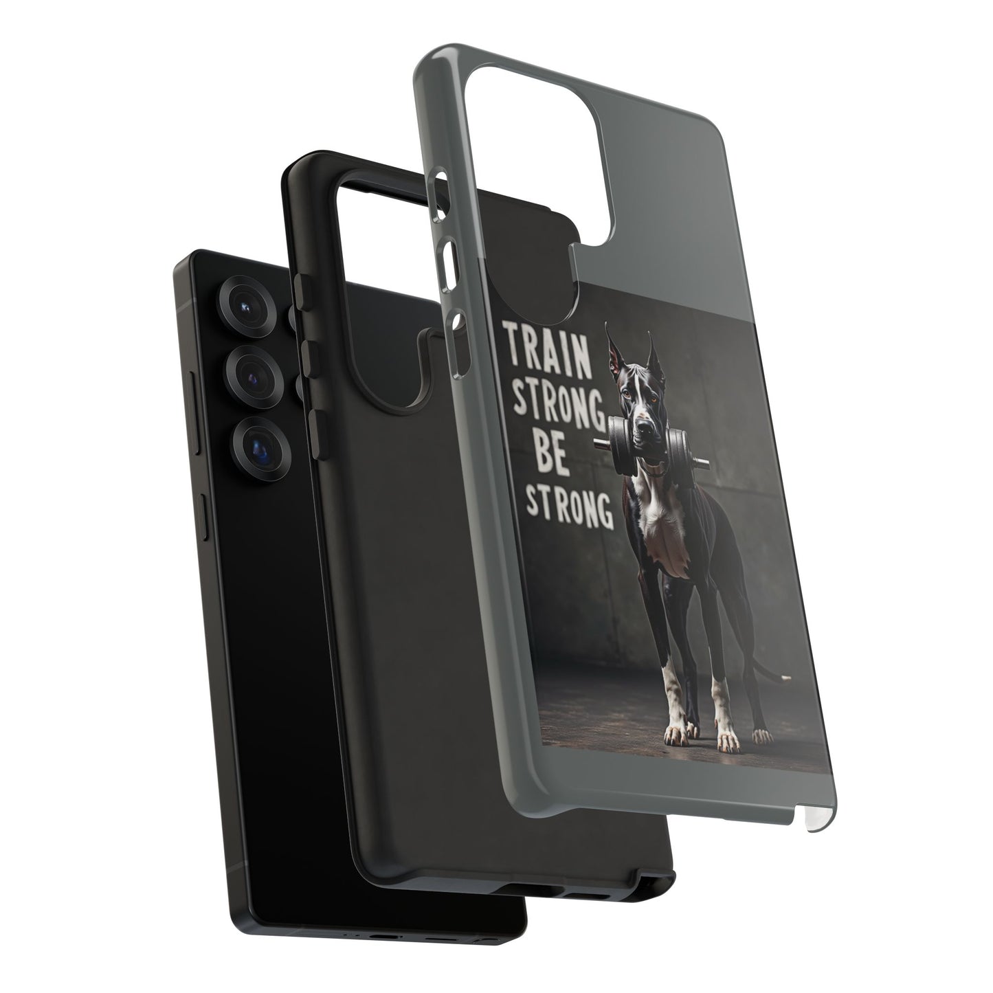 Dog-Themed Phone Case: Motivational Strength Training Pet Lover Accessory, Gift for Dog Owners, Gym Enthusiasts, Fitness Motivation
