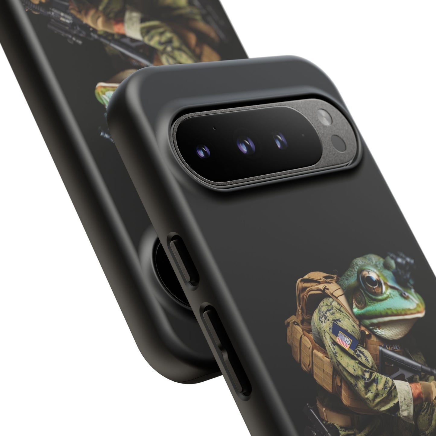 Tough Cases: Military Frog Phone Case, Phone Accessory, Unique Gift for Gamers, Animal Lovers, Stylish Protection