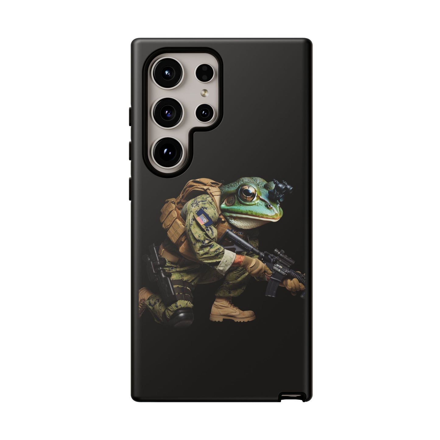 Tough Cases: Military Frog Phone Case, Phone Accessory, Unique Gift for Gamers, Animal Lovers, Stylish Protection
