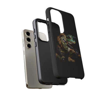 Tough Cases: Military Frog Phone Case, Phone Accessory, Unique Gift for Gamers, Animal Lovers, Stylish Protection