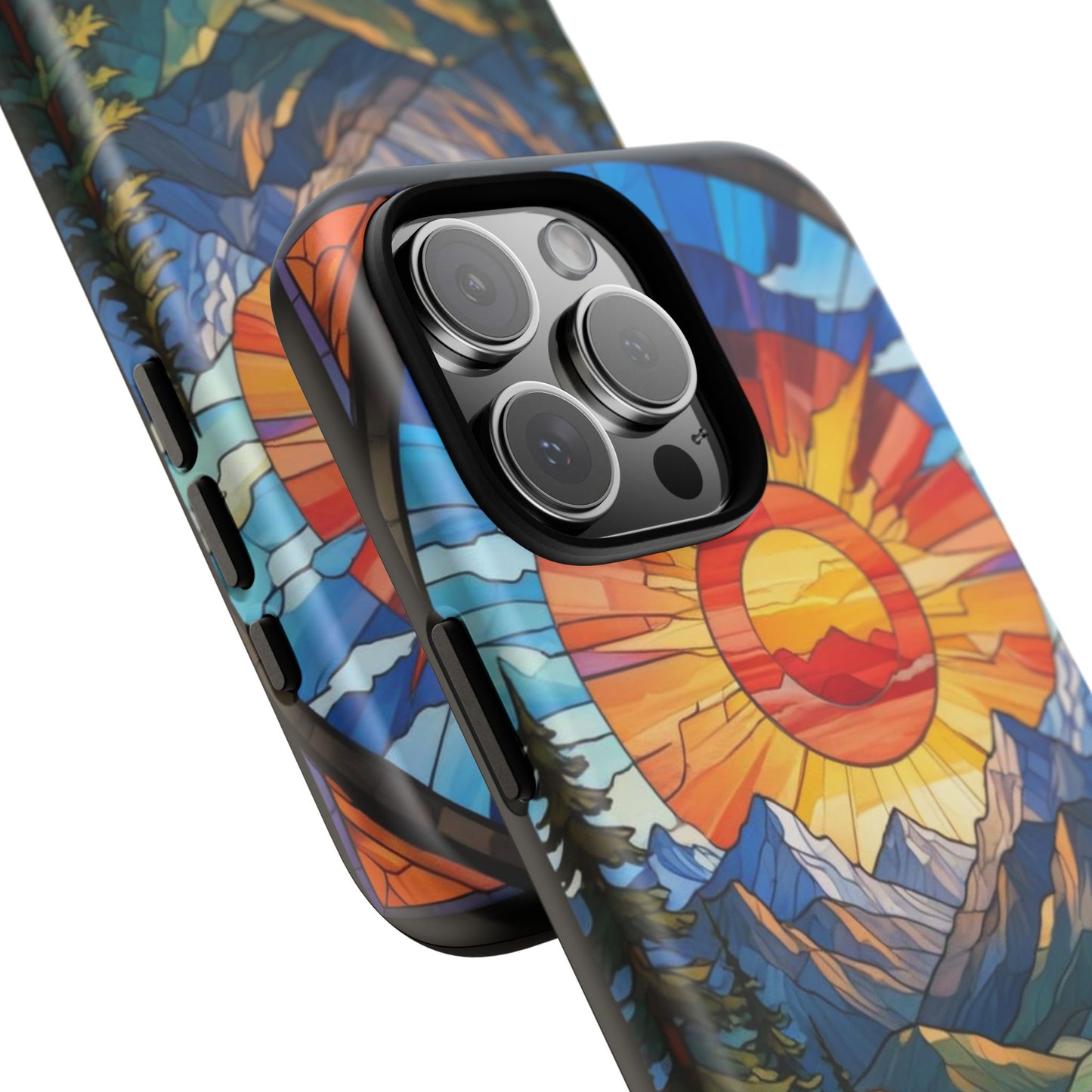Colorful Mountain Phone Case - Tough Cases, Nature Aesthetic, Gift for Outdoor Lovers, Unique Phone Accessories, Vibrant Art Phone Cover