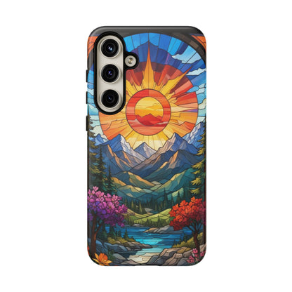 Colorful Mountain Phone Case - Tough Cases, Nature Aesthetic, Gift for Outdoor Lovers, Unique Phone Accessories, Vibrant Art Phone Cover