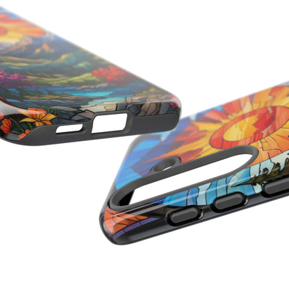 Colorful Mountain Phone Case - Tough Cases, Nature Aesthetic, Gift for Outdoor Lovers, Unique Phone Accessories, Vibrant Art Phone Cover