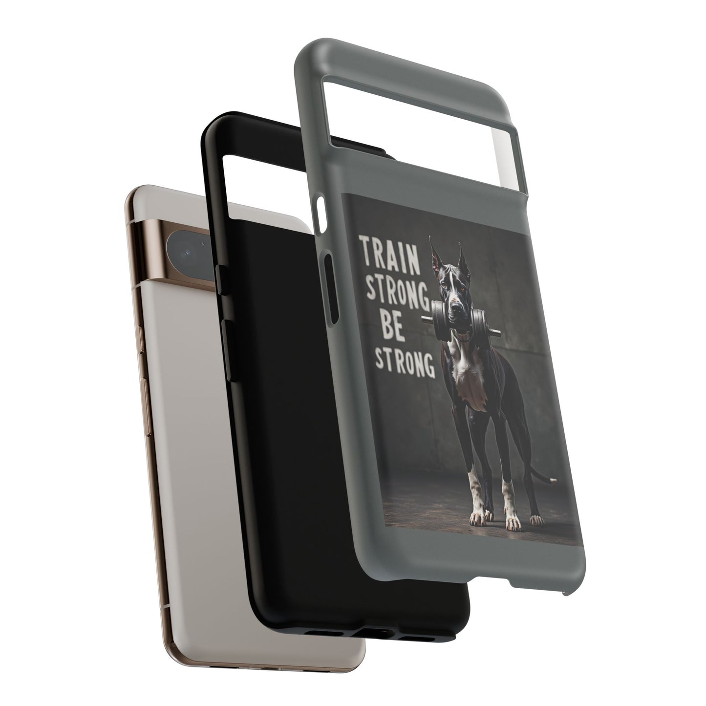 Dog-Themed Phone Case: Motivational Strength Training Pet Lover Accessory, Gift for Dog Owners, Gym Enthusiasts, Fitness Motivation