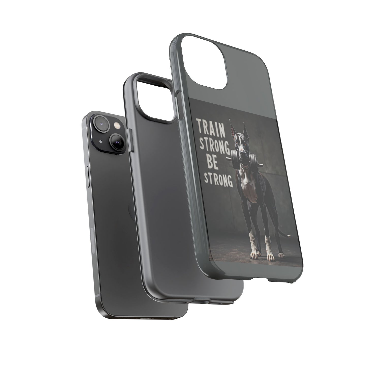 Dog-Themed Phone Case: Motivational Strength Training Pet Lover Accessory, Gift for Dog Owners, Gym Enthusiasts, Fitness Motivation